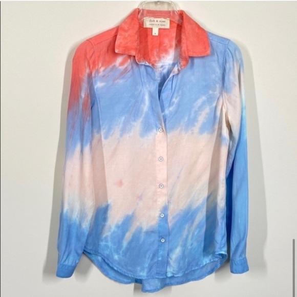 Cloth & Stone Pink Long Sleeve Button Down Shirt New - Picture 6 of 6